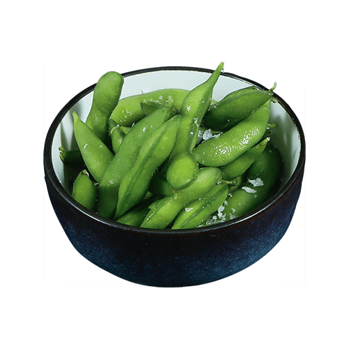 Salted edamame soybeans