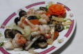 Chinese champignons met garnalen in oestersaus