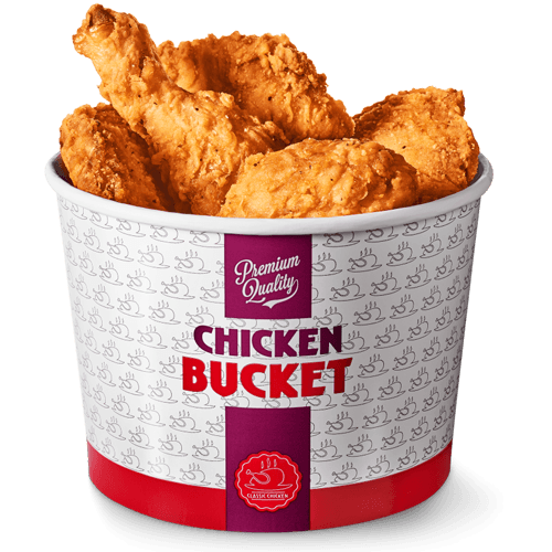 Fried wings bucket