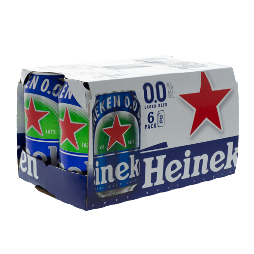 6-pack Heineken 0.0 blikje 33cl