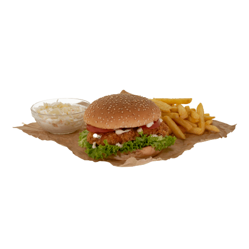 Crispy fillet burger menu