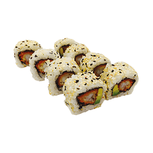 Uramaki tempura ebi roll