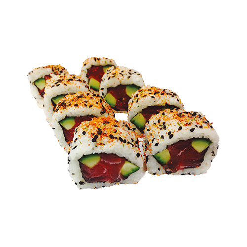 Uramaki spicy maguro roll